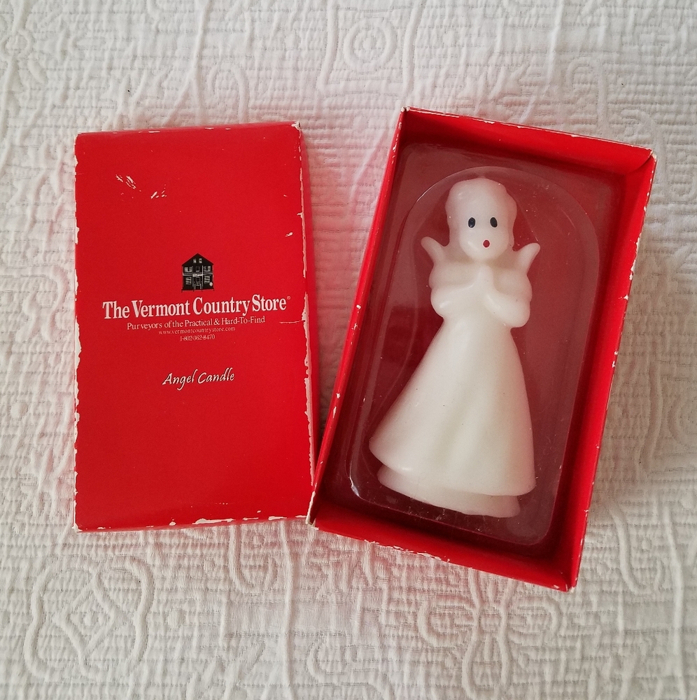 Vermont Country Store White Angel Candle